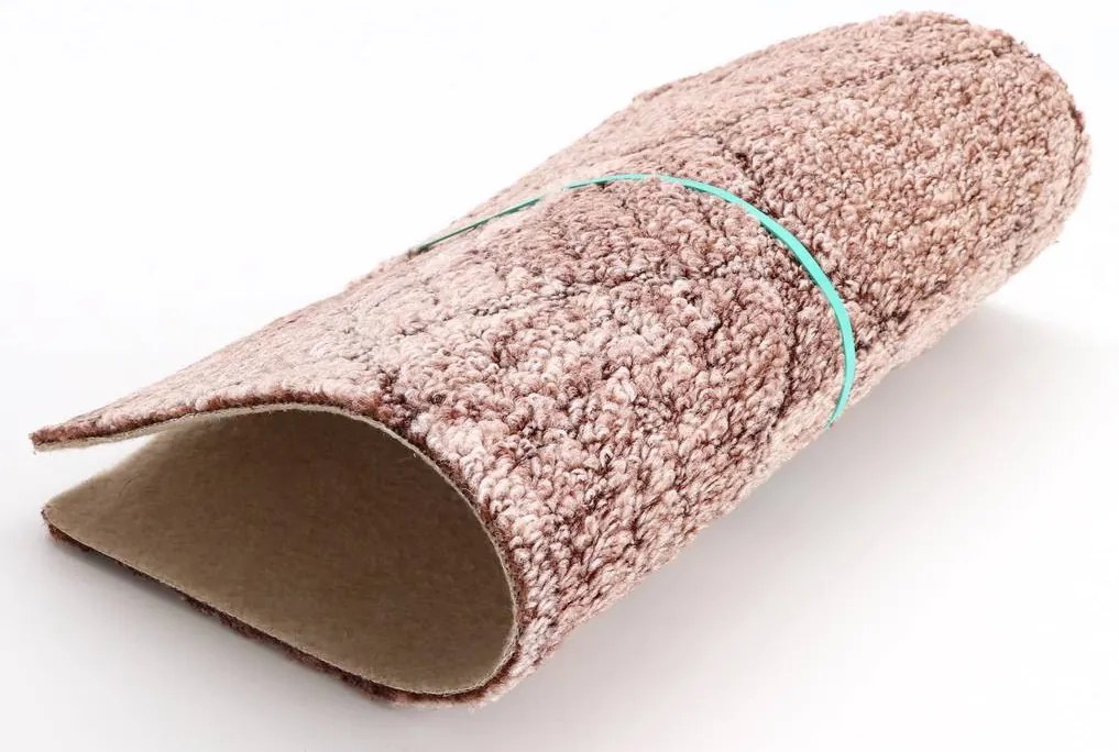 ITC, Koberec metráž Bossanova 42, na mieru, šíře 4m,5m, hnedá, filc, obývacia izba