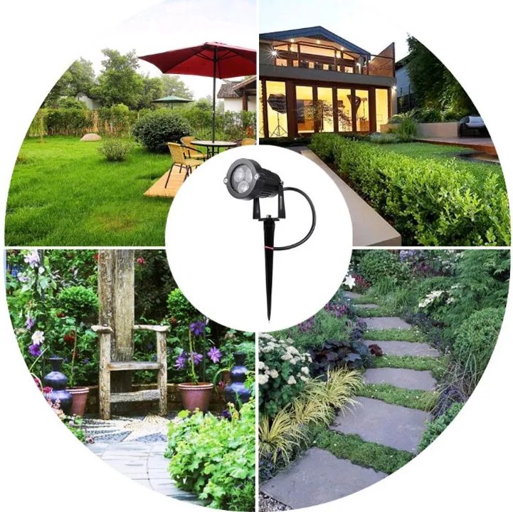 ECOLIGHT Zapustený LED záhradný reflektor EC79018 pre GU10 žiarovku