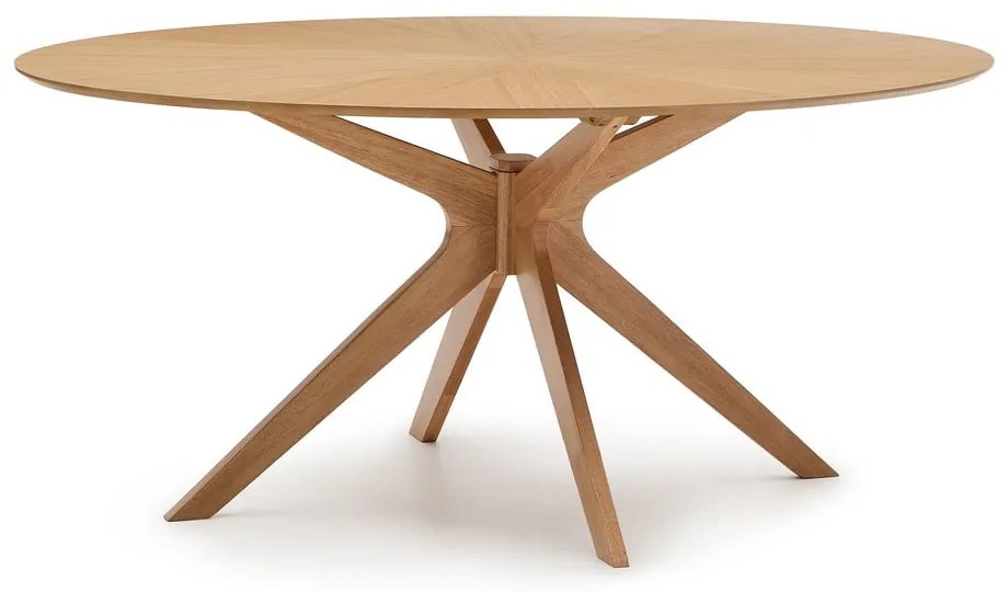 Jedálenský stôl s doskou v dubovom dekore 110x180 cm Naanim – Kave Home