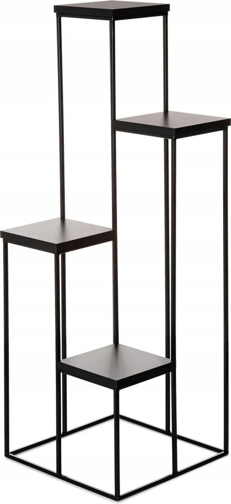 STOJAN NA KVETINÁČ KASKADA1 110X40X40 CM ČIERNA