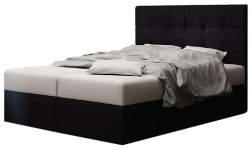 Čalúnená posteľ DOUBLE 2, cosmic 100, 140x200 cm