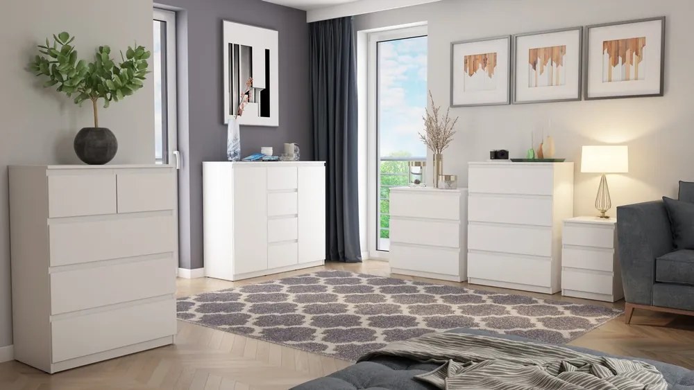 Skrinka/vysoký nočný stolík Carlos 403S, biela