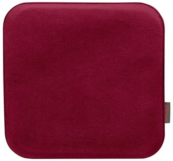 Magma Podložka na sedenie Avaro, 4 kusy (hranatý tvar, vínová)  (100247989)