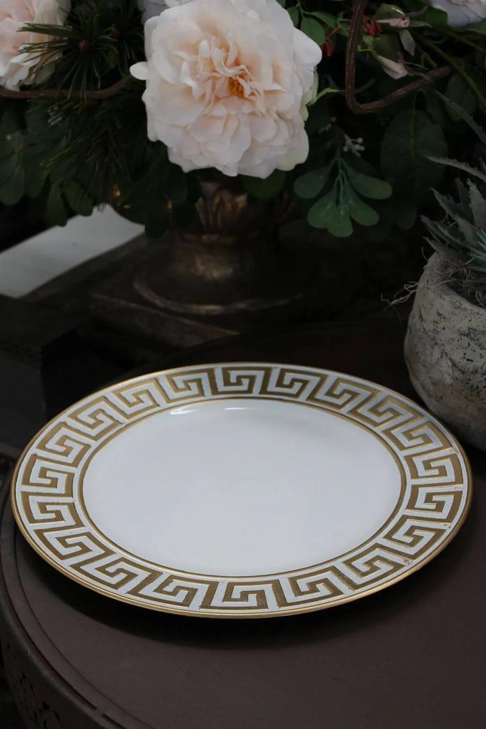 Bielo zlatý klubový tanier Versace 33cm