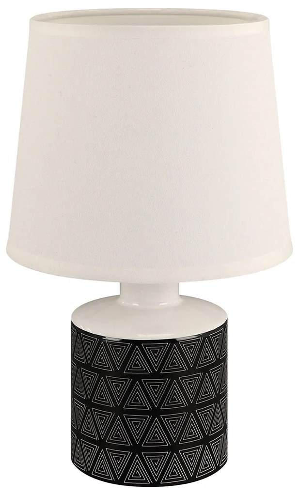 STRÜHM Moderná stolná lampa TOPIK E14 A WHITE/BLACK 4103