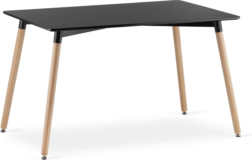 AKCIA Čierny jedálenský stôl ADRIA 120x80 cm II. akosť