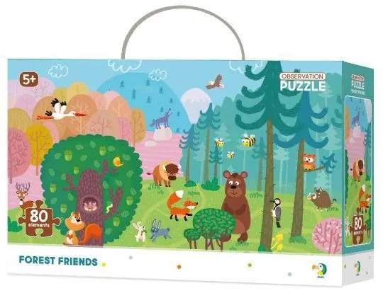 Puzzle Priatelia lesa 45x31cm 80 dielikov