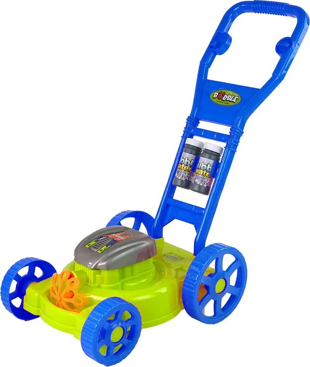 LEAN Toys Stroj na mydlové bubliny Modré mydlové bubliny Hudba