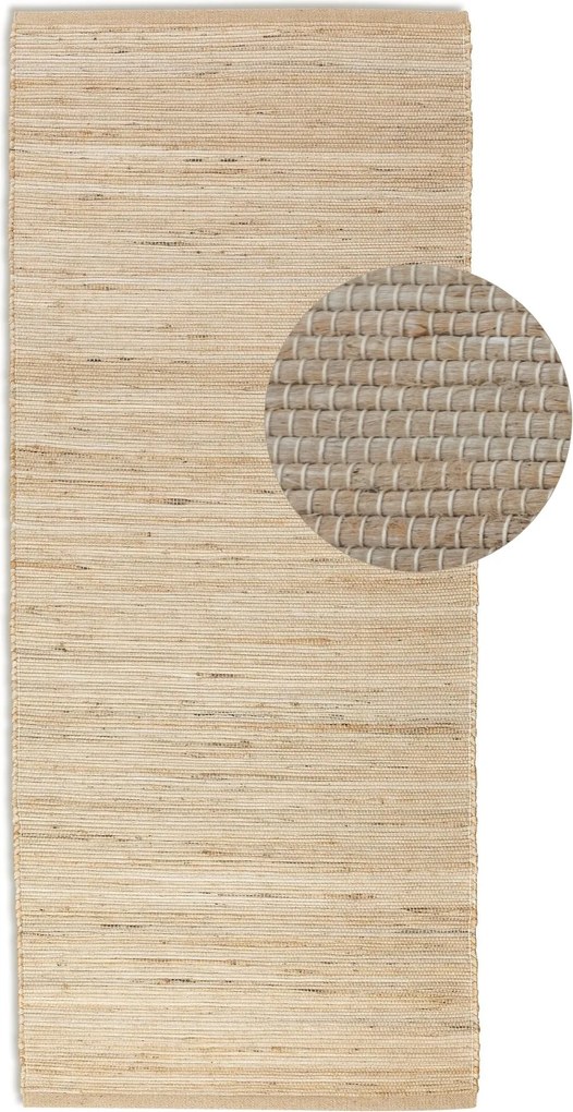 Hanse Home, Koberec behúň Handloom 105961 Dhaka Beige, 80x200, béžová, chodba / predsieň