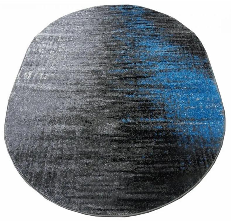 Kusový koberec Ines sivomodrý ovál, Velikosti 120x170cm