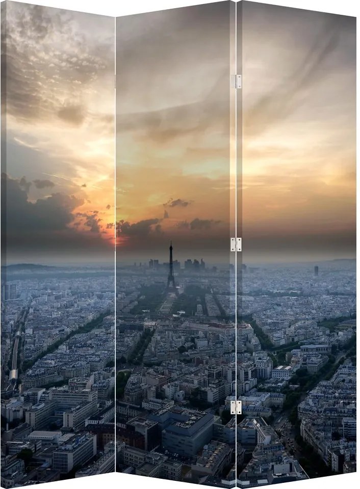 Paraván - Paríž z výšky (126x170 cm)