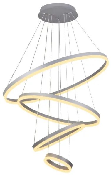 LED Stmievateľný luster na lanku LED/165W/230V 3000-6500K + diaľkové ovládanie