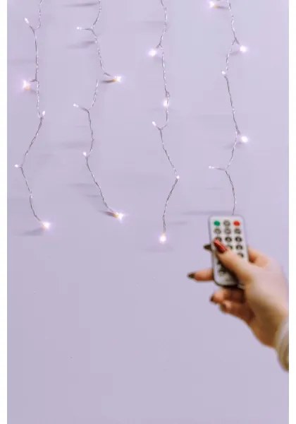 LED Stm. vonk. vianočný záves CURTAIN 360xLED/8,4W/230V 2x2 m IP44 teplá biela +DO