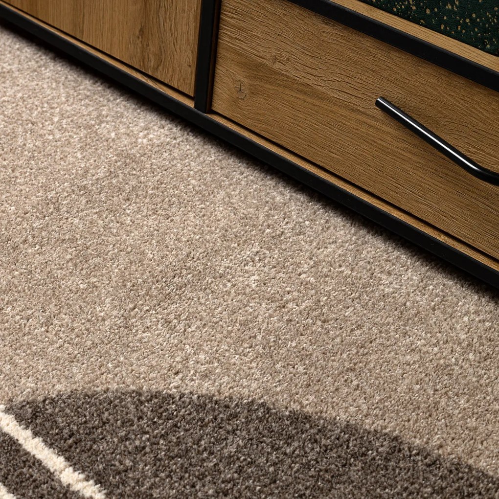 Dywany Łuszczów, Kusový koberec Fusion 0810 beige/brown, 120x170, viacfarebná, kancelária