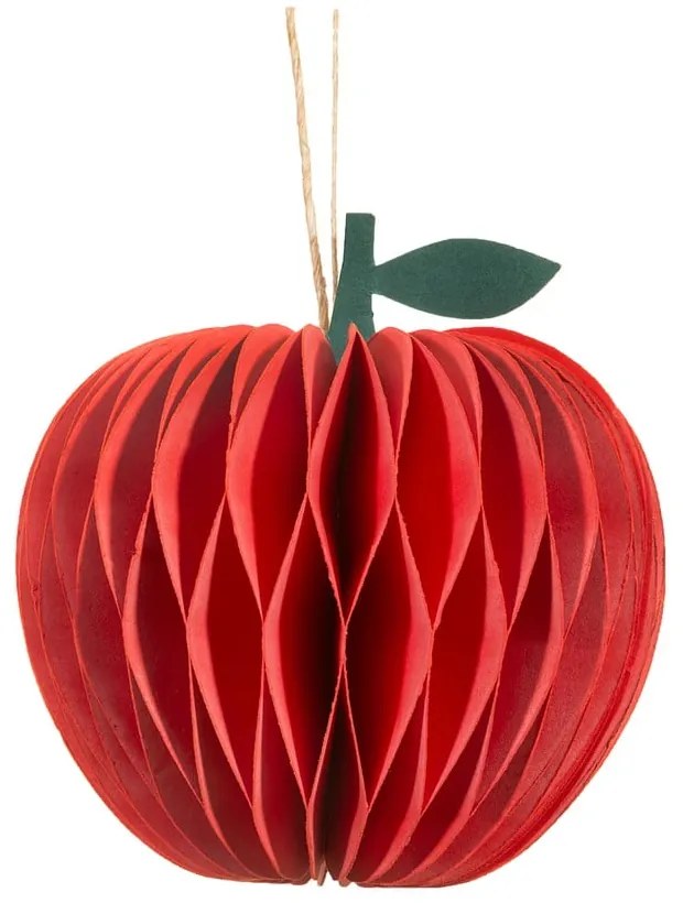 Papierová ručne vyrábaná vianočná ozdoba ø 8 cm Honeycomb Apple – Sass &amp; Belle
