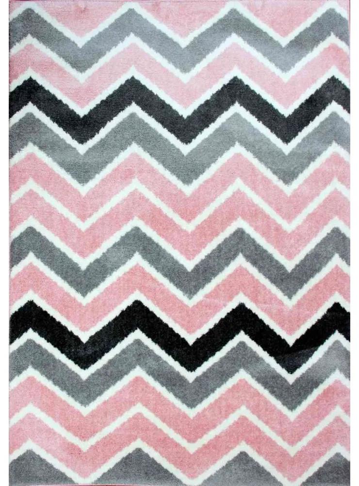 *Kusový koberec Klara ružový, Velikosti 133x190cm