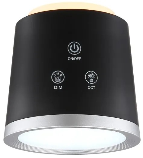 Globo 58454B - LED stmievateľná dotyková stolná lampa MEEYA LED/6W/3,7V čierna