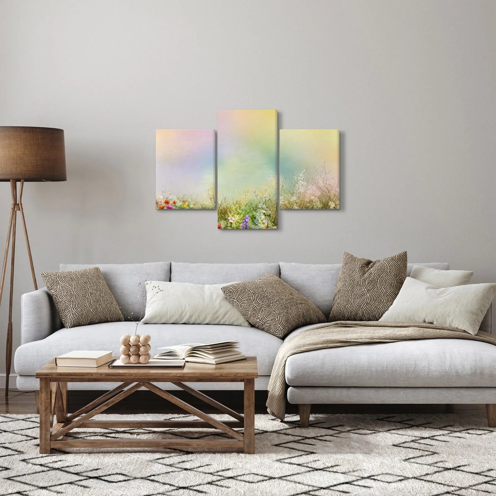 Obraz - Maľovaná lúka 2 (90x60 cm)