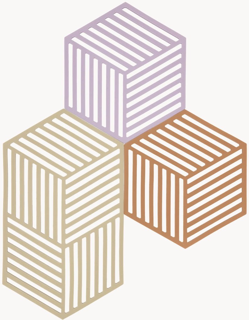 Silikónové podložky Hexagon, 3 ks