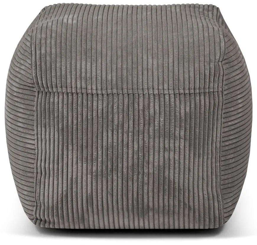 Svetlosivý menčestrový sedací vak Plus 50 Lounge – SLOWDOWN