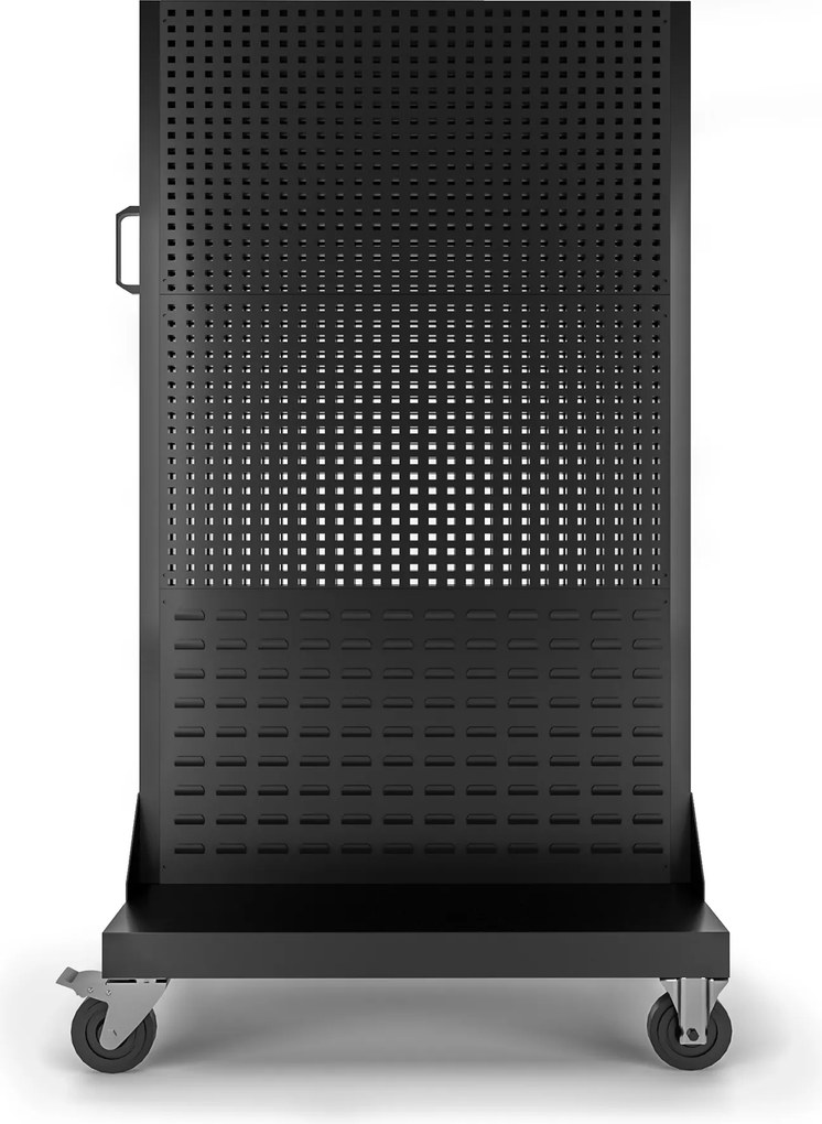 Dielenská nástenná doska na náradie, čierna, 965x1555x610 mm: MARIUSZ All Black