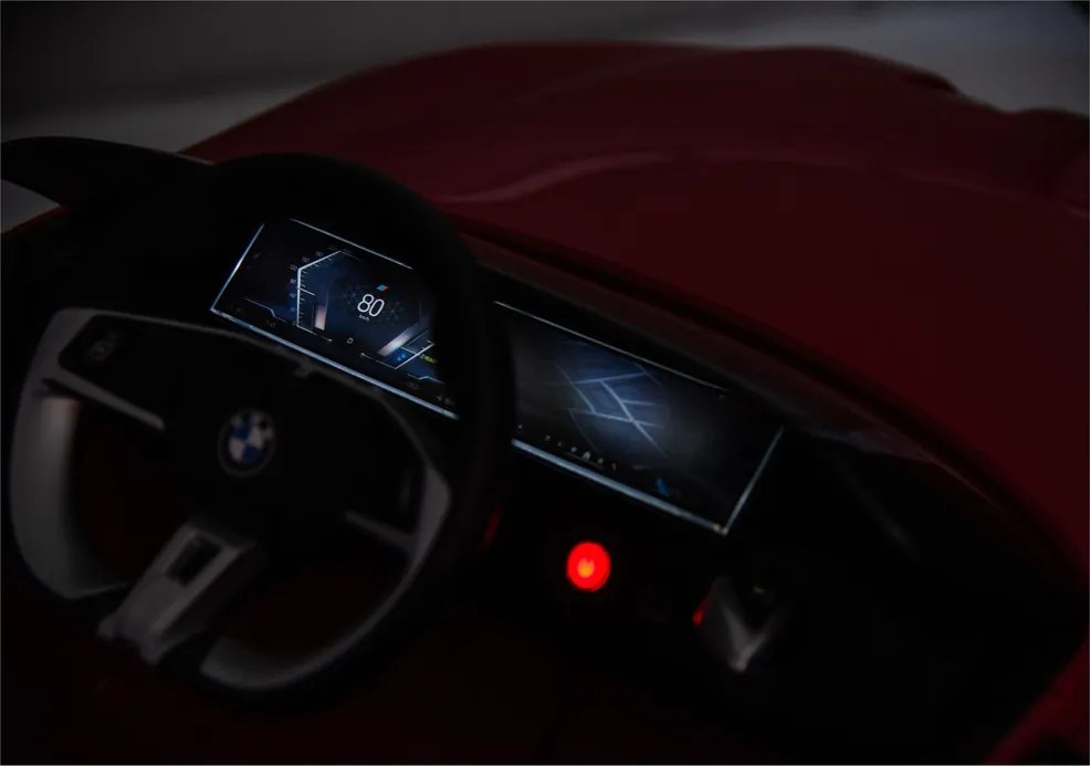 LEAN CARS Elektrické autíčko BMW i4 4x4 JE1009 červené