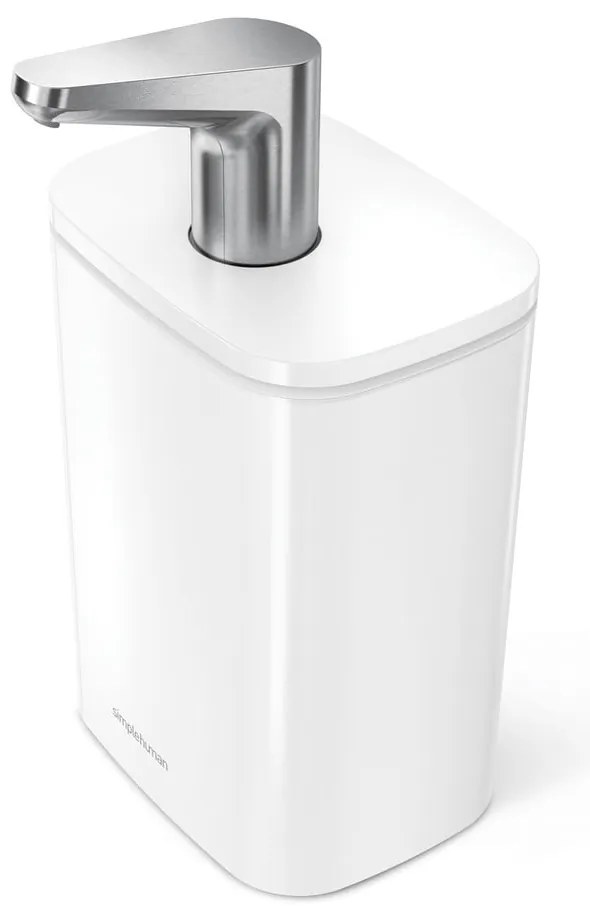 Biely oceľový dávkovač mydla 473 ml Pulse – simplehuman