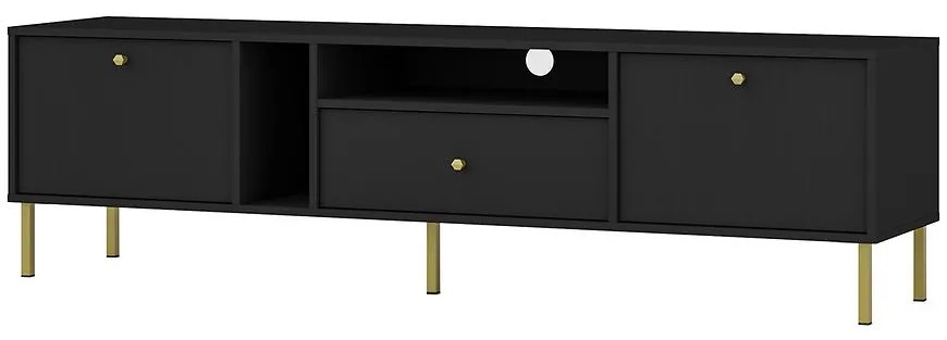 TV Stolík Tokyo 2 2K 1S čierny grafit 313