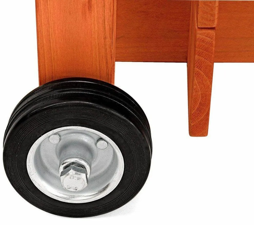 Drevený záhradný domček a pieskovisko so strechou