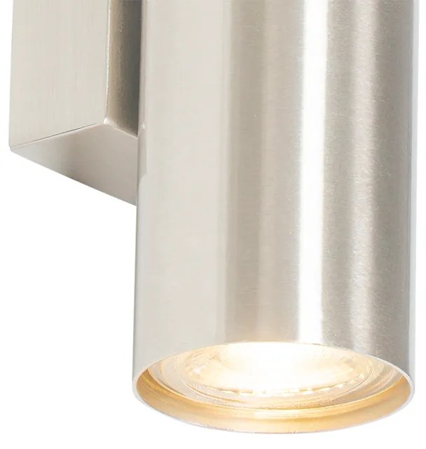 Moderná nástenná lampa oceľ 2-svetlo - Jeana