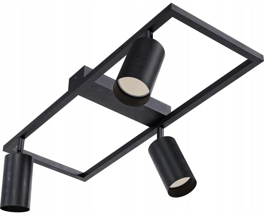 Bodové svietidlo 3xGU10/30W/230V čierne