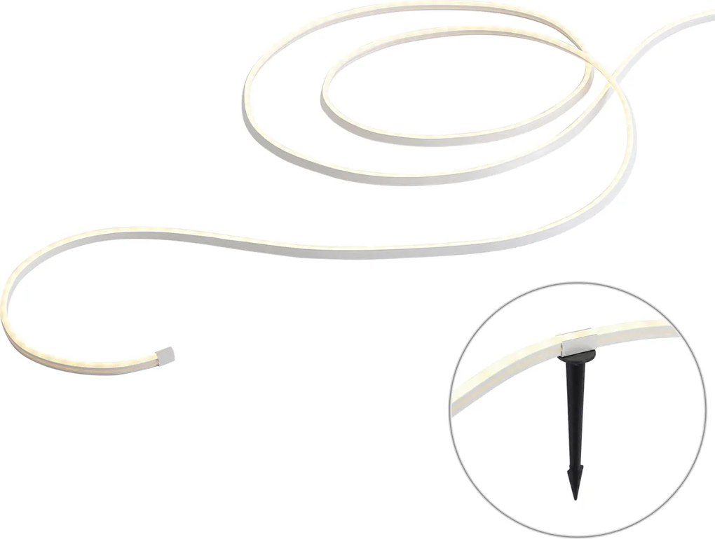 Inteligentný LED pásik 5 metrov CCT 30W 350 lm 2700 - 6500K IP44 Vrátane zemných kolíkov