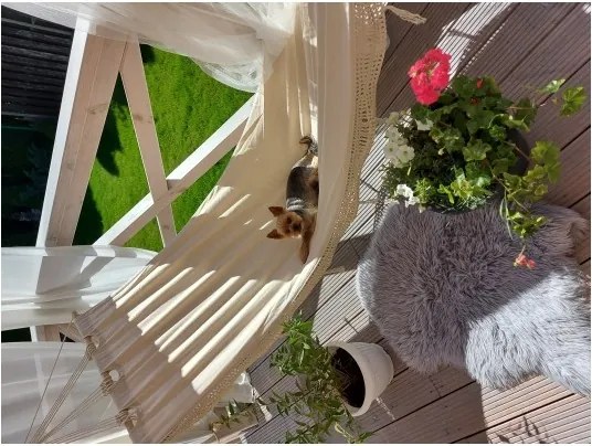 MI Hojdacia sieť ETNO s tyčou 200x80cm