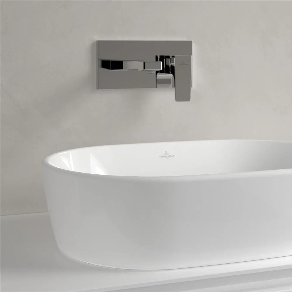 VILLEROY & BOCH Architectura oválne umývadlo na dosku bez otvoru, bez prepadu, 600 x 400 mm, biela alpská, 5A266101