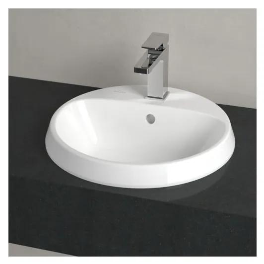 Villeroy & Boch Architectura - Zápustné umývadlo Ø 450 mm, s prepadom, alpská biela CeramicPlus 5A6545R1