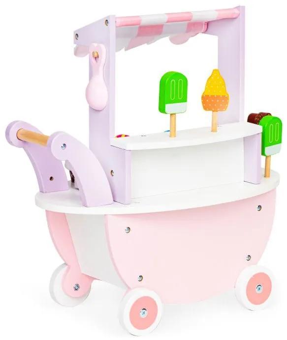 Drevený zmrzlinový vozík pre deti