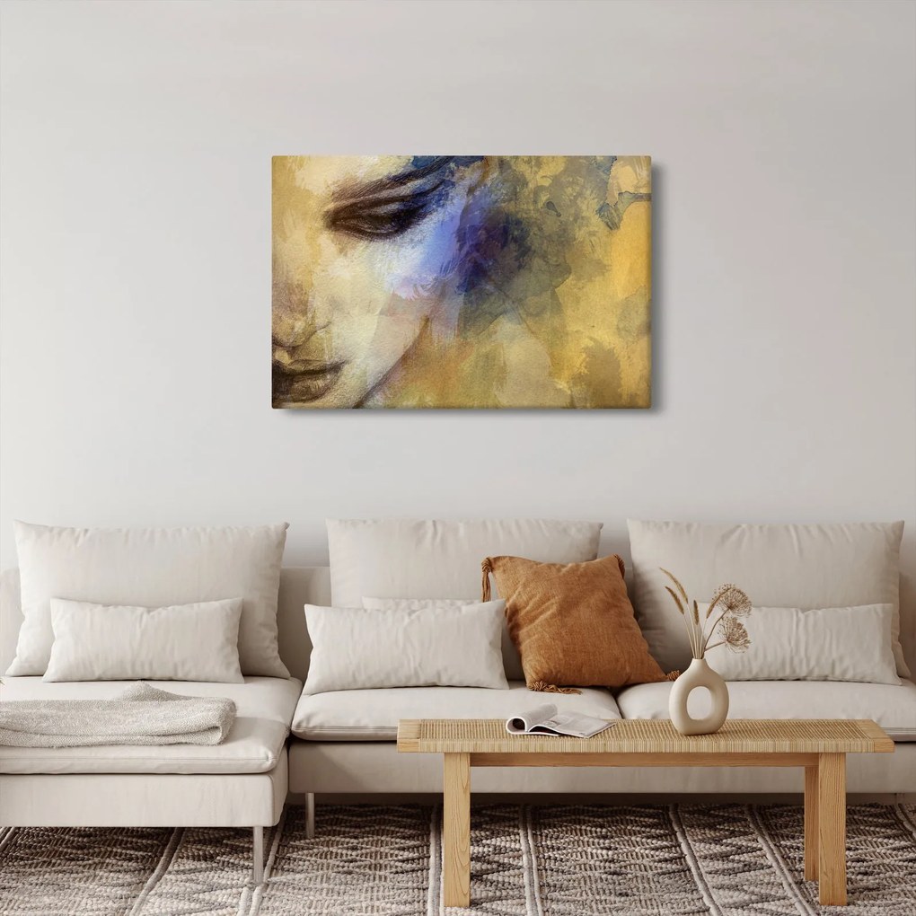 Obraz - Portrét ženy, kresba (90x60 cm)