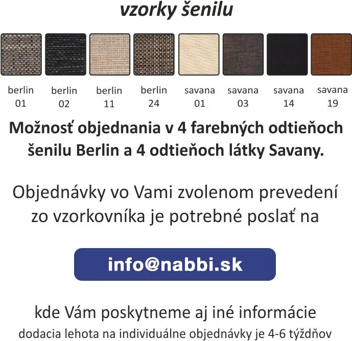 Rozkladacia trojsedačka Milo - hnedá