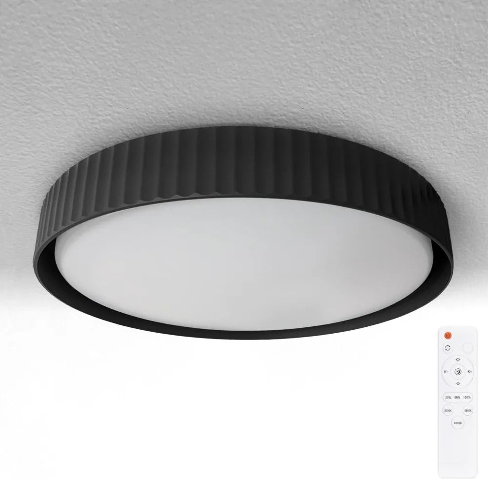 Brilagi -LED Stmievateľné stropné svietidlo LUCIA LED/60W/230V pr. 59 cm čierna+DO