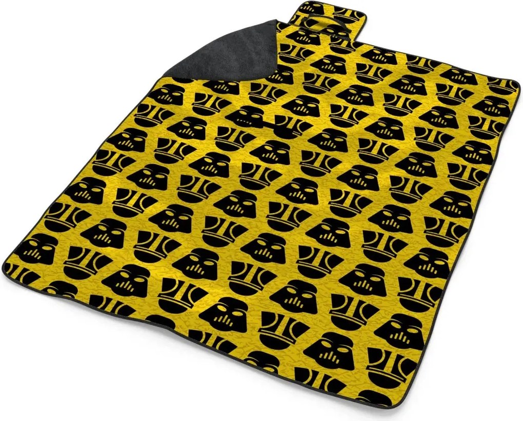 Sablio Plážová deka Star Wars Stormtrooperi Pattern na žltej: 200x140 cm