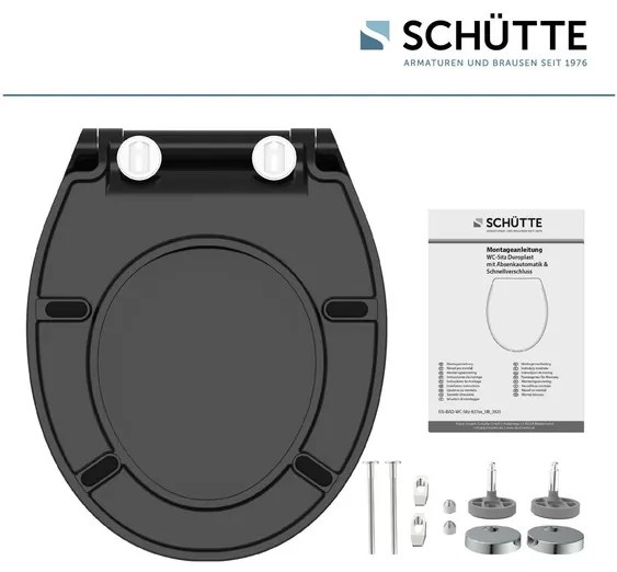 Schütte WC doska SLIM (čierna)  (100285013)