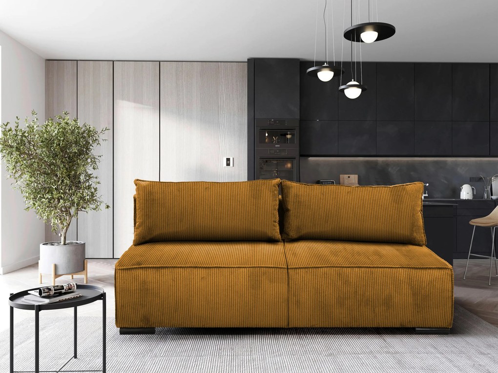 XXXLutz ROZKLADACIA POHOVKA, textil, horčicovožltá MID.YOU - Sedačky - 001574006304