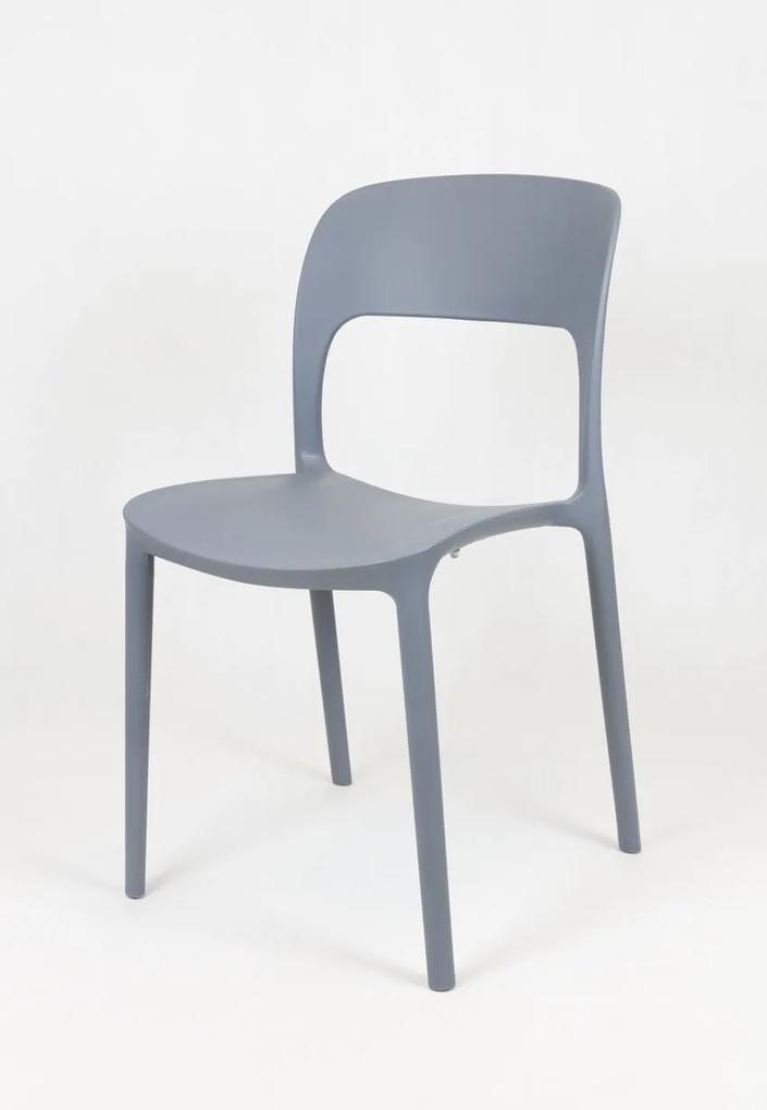 MAXMAX Dizajnová stolička BIBIONE - tmavo šedá