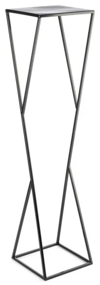 Stojan na kvety LOFT 100x23,5 cm čierna