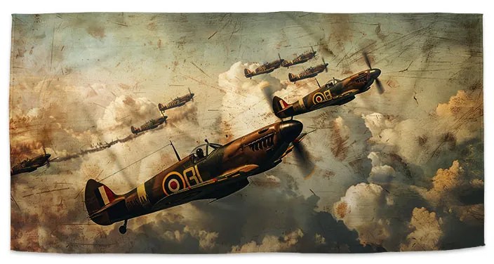 Sablio Uterák Stíhačky Spitfire v leteckej bitke - 70x140 cm