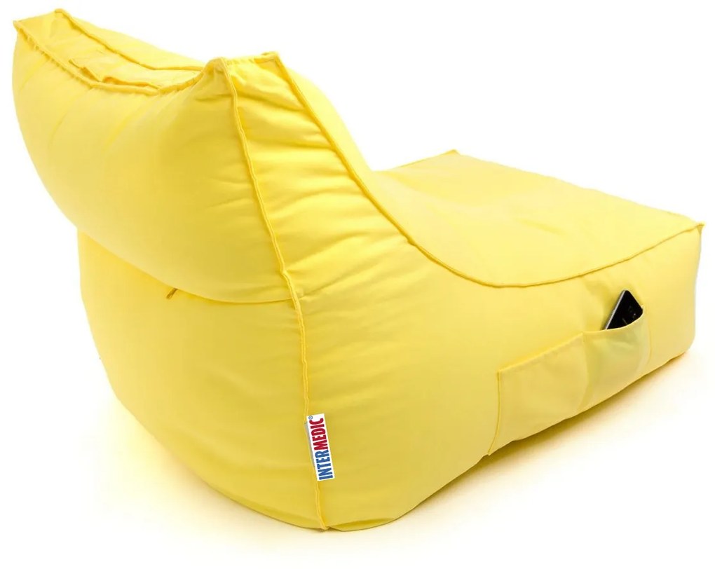Sedací vak Leone Kanaria | Pohodlný vonkajší nábytok - K7007 - žltý