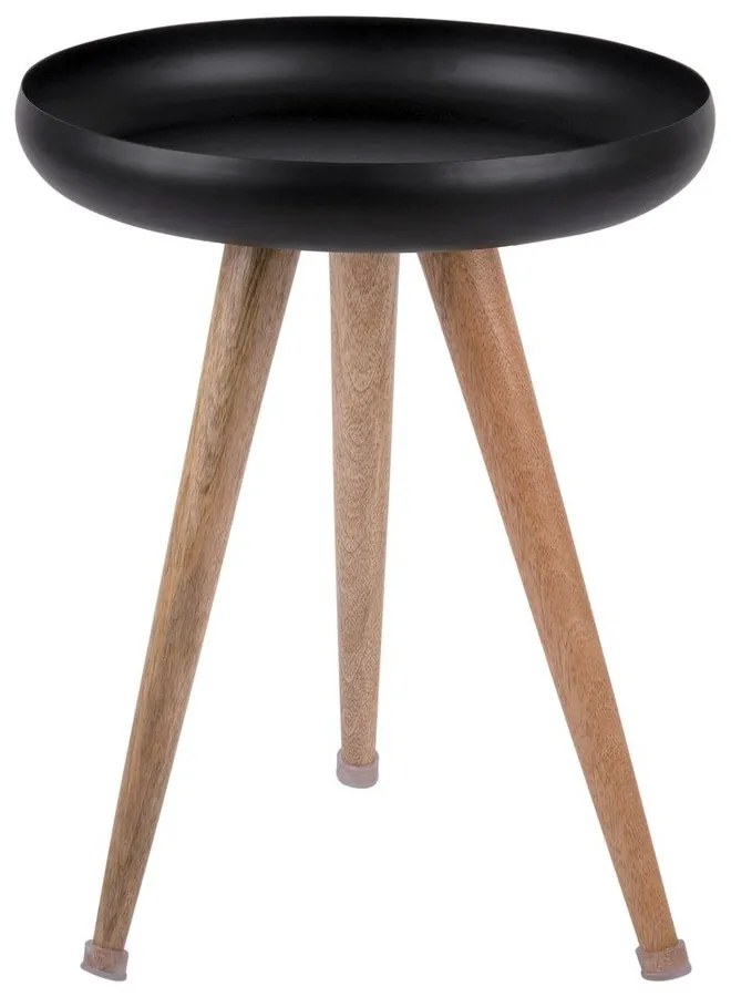 Kovové okrúhle odkladacie stolíky v súprave 3 ks Tripod – Leitmotiv