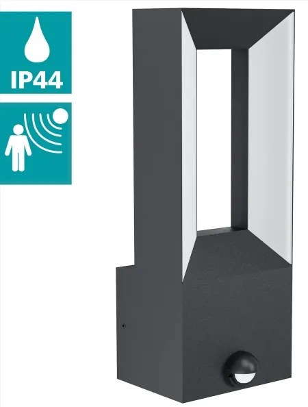 Eglo 98726 - LED Vonkajšie svietidlo so senzorom RIFORANO 2xLED/5W/230V IP44