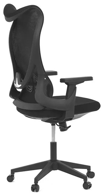 Autronic BONTEC Kancelárska stolička, hojdací mechanizmus, čierna sieťovina, KA-S248 BK Farba: Šedá
