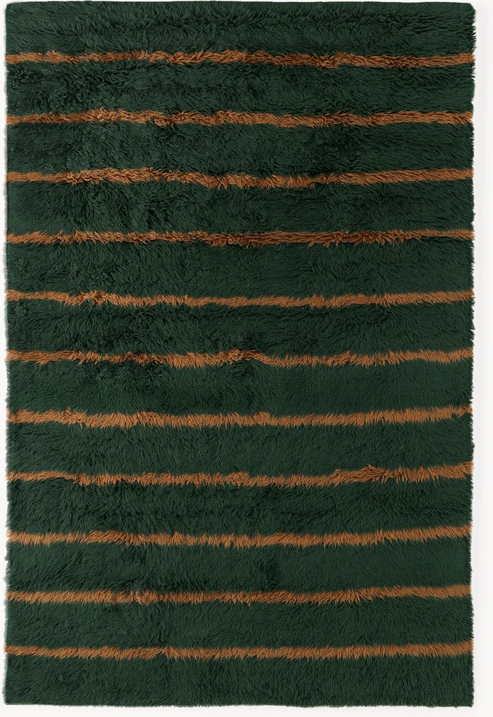 Ručne tuftovaný vlnený koberec's vysokým vlasom Chaz